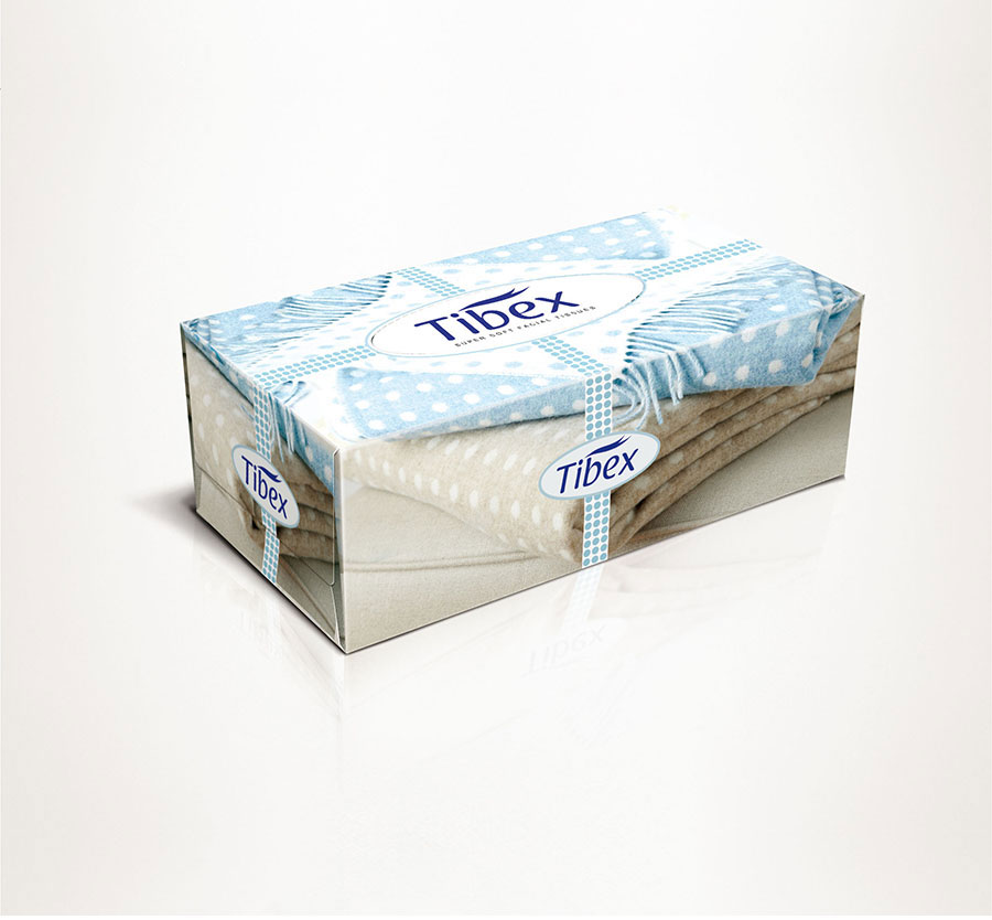 L017 facial tissues box design
