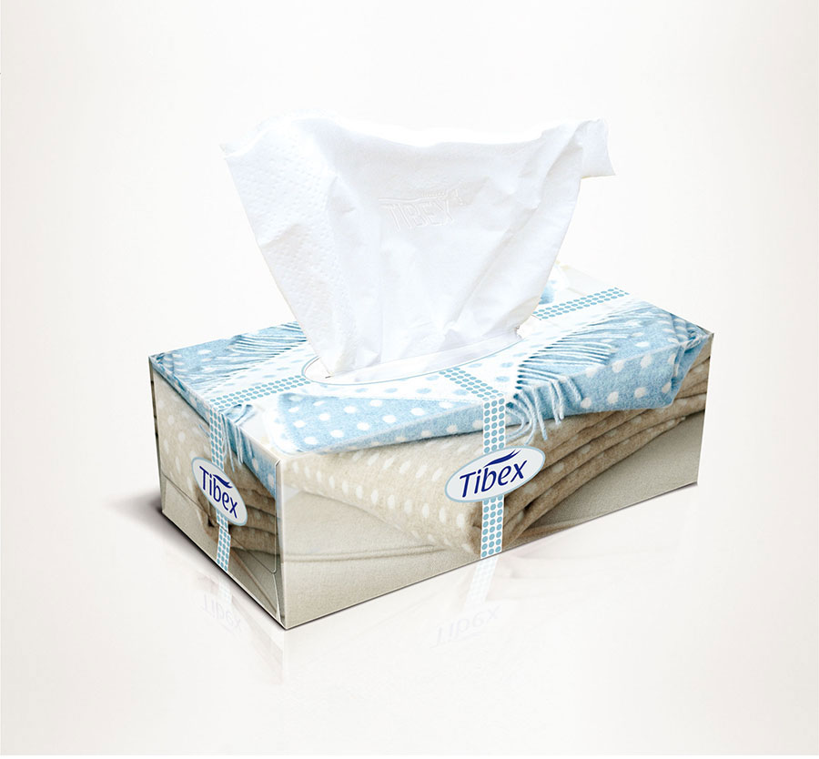 L017 facial tissues box design